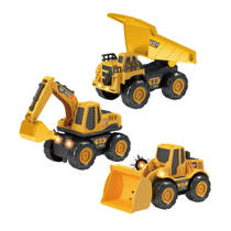 City Builder constructievoertuigen set 3-delig