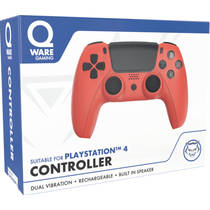 Qware Gaming PS4 draadloze controller - rood productafbeelding 2