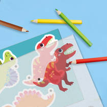 SES Creative krimpfolie dino sleutelhangers productafbeelding 3