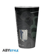Attack on Titan Captain Levi groot glas - 400 ml productafbeelding 4