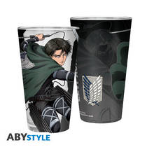 Attack on Titan Captain Levi groot glas - 400 ml productafbeelding 5