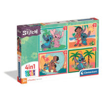 Clementoni Disney Stitch 4-in-1 puzzelset - 12 + 16 + 20 + 24 stukjes