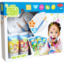 Gezicht en vingerverf 2-in-1 set