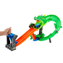 Hot Wheels Monster Trucks Dragon Demolition racebaan productafbeelding 4