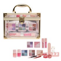 Make-up koffer met gouden frame