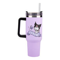 Kuromi reisbeker met rietje - 1,2 liter