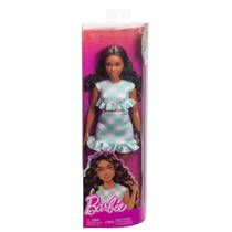 Barbie Fashionista pop in Gingham jurk productafbeelding 7