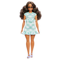 Barbie Fashionista pop in Gingham jurk productafbeelding 5