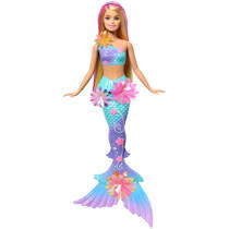 Barbie Flower Magic Mermaid pop - blauw
