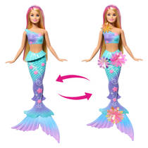 Barbie Flower Magic Mermaid pop - blauw productafbeelding 4