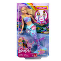 Barbie Flower Magic Mermaid pop - blauw productafbeelding 3