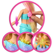 Barbie Flower Magic Mermaid pop - blauw productafbeelding 2