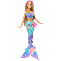 Barbie Flower Magic Mermaid pop - blauw productafbeelding 7