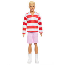 Ken fashionista pop met gestreept rood-wit shirt productafbeelding 5