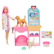 Barbie snelgips dierenkliniek pop met accessoires productafbeelding 3