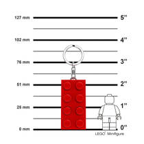 LEGO sleutelhanger met licht - red brick productafbeelding 2