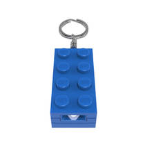 LEGO sleutelhanger met licht - blue brick productafbeelding 3