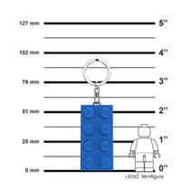 LEGO sleutelhanger met licht - blue brick productafbeelding 2