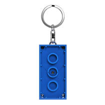 LEGO sleutelhanger met licht - blue brick productafbeelding 4