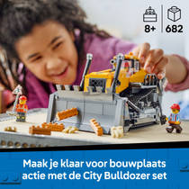 LEGO City gele bulldozer 60466 productafbeelding 2