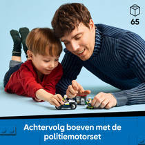 LEGO City achtervolging op politiemotor 60455 productafbeelding 2