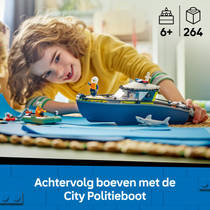 LEGO City achtervolging met politieboot 60456 productafbeelding 2