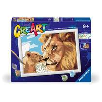 Ravensburger CreArt Schilderen op nummer leeuw en welpje