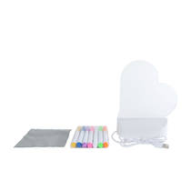 Glamour lichtbord hart - 16 cm productafbeelding 2