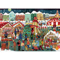 Ravensburger puzzel Christmas Market - 1000 stukjes productafbeelding 2