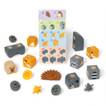 Melissa & Doug Blockables bosvrienden blokkenset 16-delig