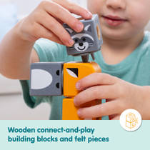 Melissa & Doug Blockables bosvrienden blokkenset 16-delig productafbeelding 7