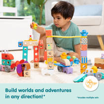 Melissa & Doug Blockables bosvrienden blokkenset 16-delig productafbeelding 6