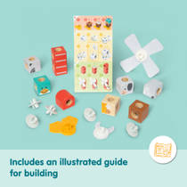 Melissa & Doug Blockables boerderijdieren blokkenset 16-delig productafbeelding 8