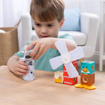 Melissa & Doug Blockables boerderijdieren blokkenset 16-delig productafbeelding 2