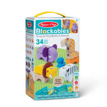 Melissa & Doug Blockables safari blokkenset 34-delig productafbeelding 3