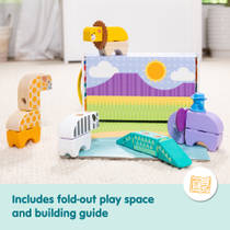 Melissa & Doug Blockables safari blokkenset 34-delig productafbeelding 8
