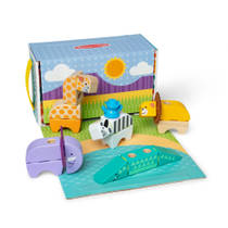 Melissa & Doug Blockables safari blokkenset 34-delig