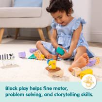 Melissa & Doug Blockables safari blokkenset 34-delig productafbeelding 5