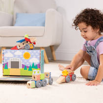 Melissa & Doug Blockables voertuigen blokkenset 54-delig productafbeelding 2