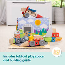 Melissa & Doug Blockables voertuigen blokkenset 54-delig productafbeelding 8