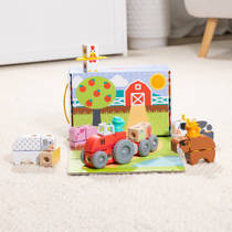 Melissa & Doug Blockables boerderij blokkenset 56-delig productafbeelding 5
