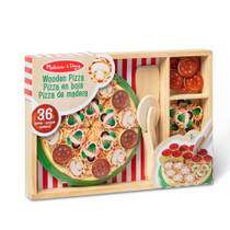 Melissa & Doug houten pizza party productafbeelding 2