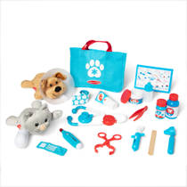 Melissa & Doug dierenarts speelset inclusief opbergtas 24-delig hoofdafbeelding product
