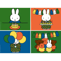 Ravensburger nijntje 70 jaar 4-in-1 puzzelset - 12 + 16 + 20 + 24 stukjes productafbeelding 2