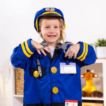 Melissa & Doug verkleedset politie inclusief walkietalkie met geluid productafbeelding 5