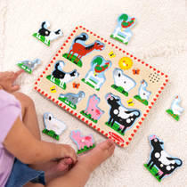 Melissa & Doug houten geluidenpuzzel productafbeelding 3