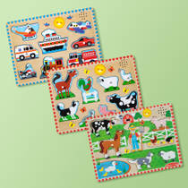 Melissa & Doug houten geluidenpuzzel productafbeelding 5