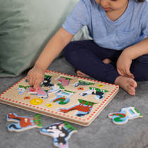Melissa & Doug houten geluidenpuzzel productafbeelding 4