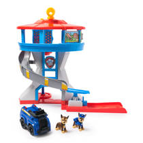 PAW Patrol speelfigurenset uitkijktoren met 2 Chase-figuren en auto