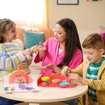Kinetic Sand SquishPizza rijzende pizza speelset productafbeelding 2